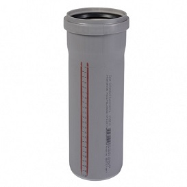 Труба канализационная,Ostendorf, НТЕМ, Ø-110, длина, мм-500, PP (полипропилен), серая