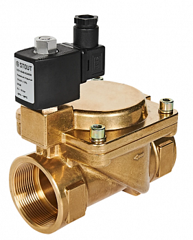 Клапан соленойдный (электромагнитный), непрямого действия, НО, 220 В, G 2